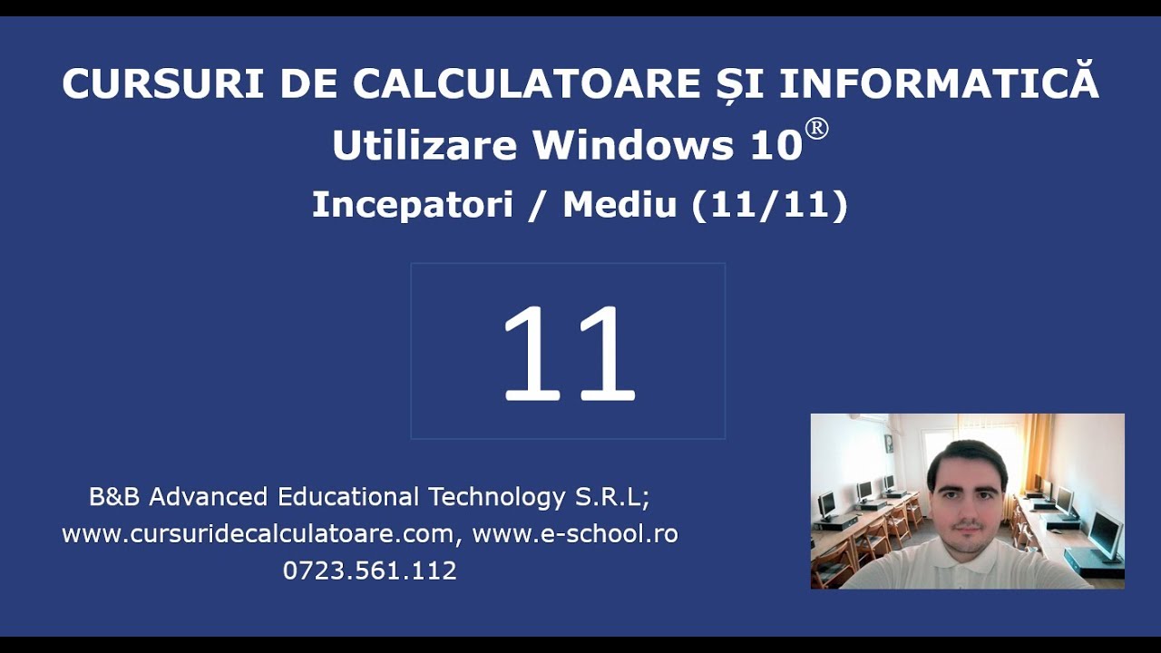 Curs de Windows 10 / Utilizare PC pentru incepatori - 11 / 11 – Paint, Task Bar, Settings