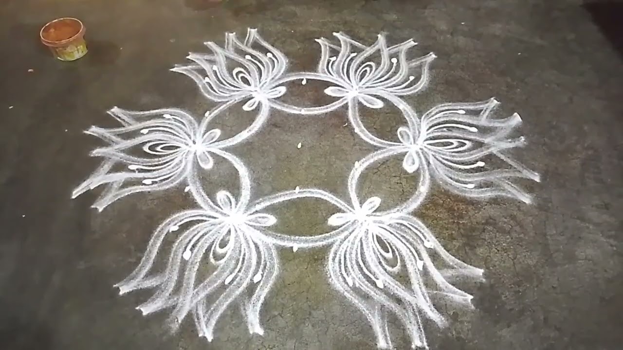 Vara mahalakshmi special simple rangoli design 😍