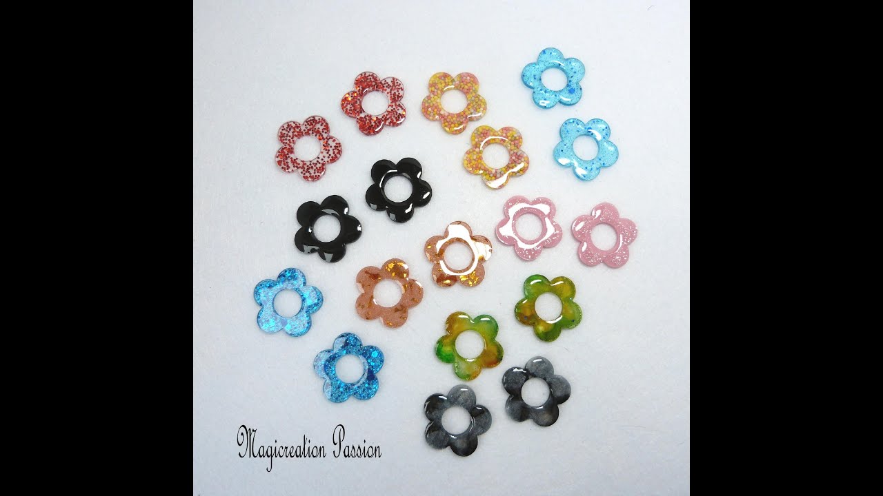 pampilles fleurs résine epoxy #pampillesfleurs #breloquesfleurs #fleursresine