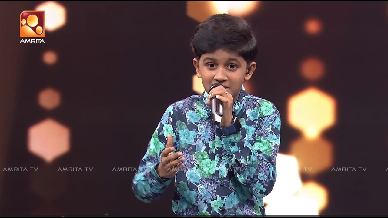 തീം റൗണ്ടിൽ മെബിൻക്കുട്ടൻ | Mebin | Theme Round | Amrita TV | Super Star| Epi44