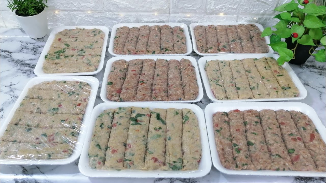 تفريز كباب عروك  باللحم  والدجاج