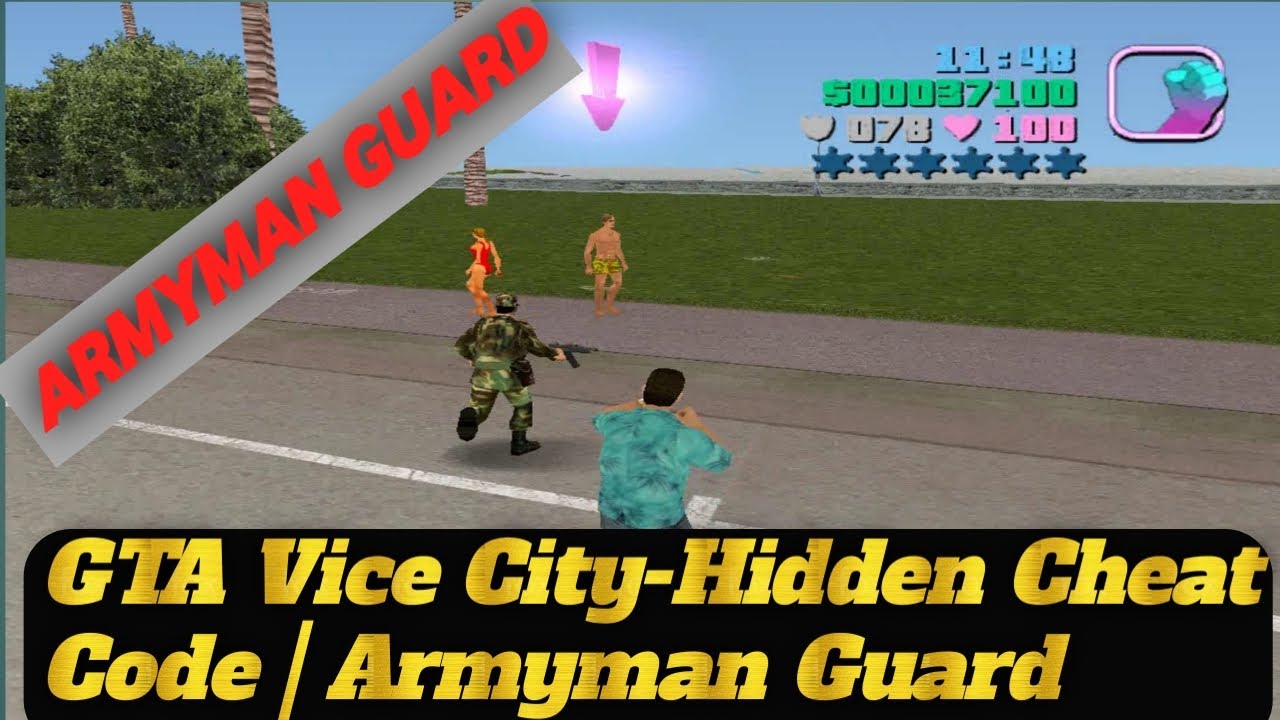 GTA Vice City: Unlock Army Protector Bodyguard Cheat Codes 💻(Works for All GTA Games)