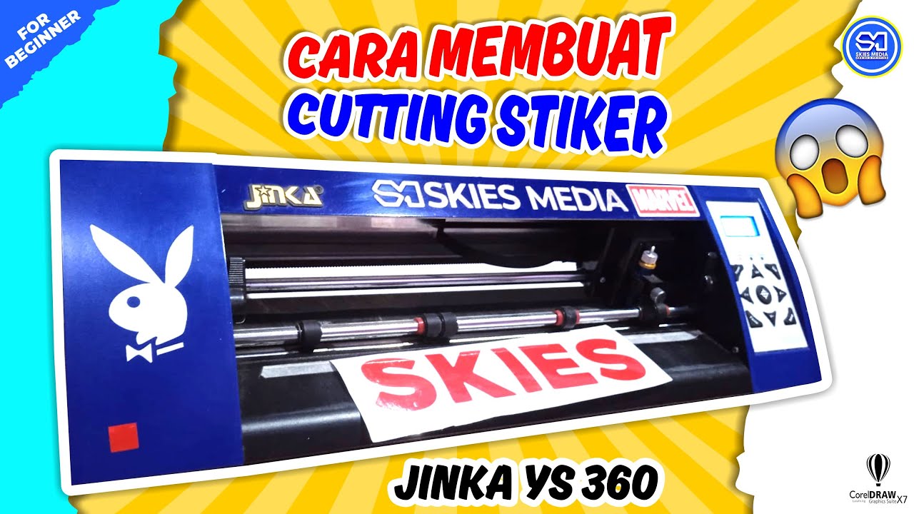 TUTORIAL LENGKAP Cutting Stiker dengan Mesin Jinka YS-360 🔥
