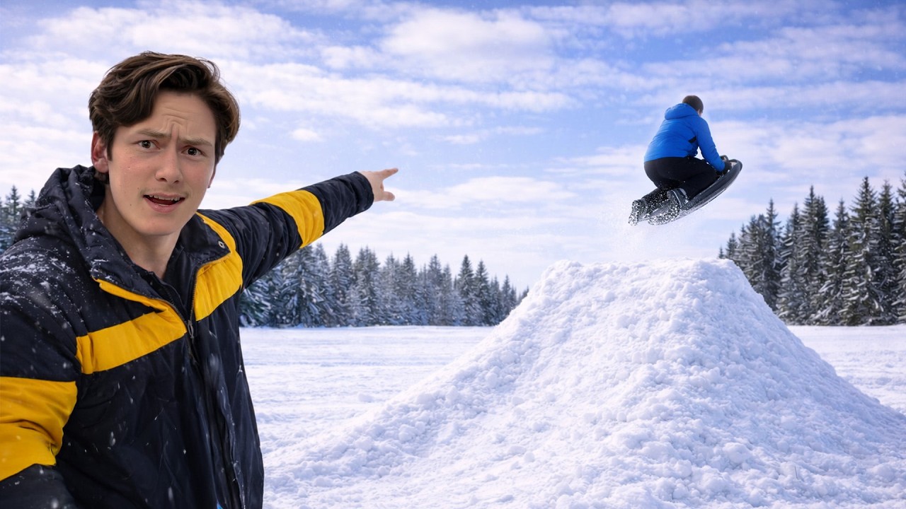 BYGGER SVERIGES STÖRSTA PULKA HOPP (Spontan video)