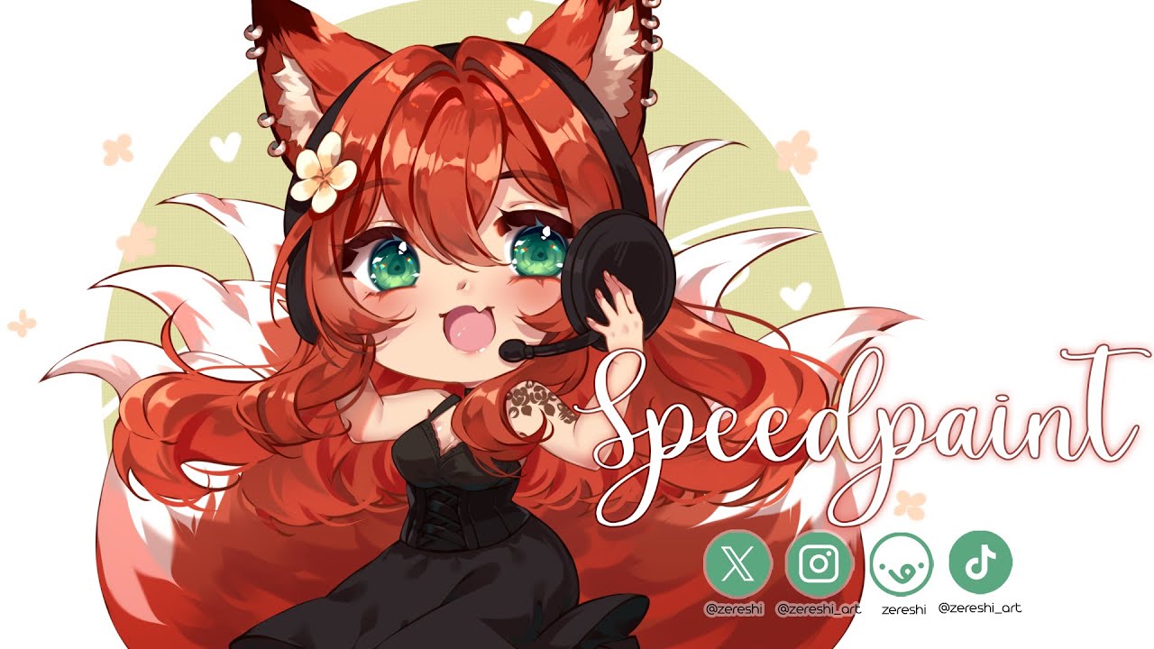 Chibi Commission ✨ | Speedpaint Cute Red Fox
