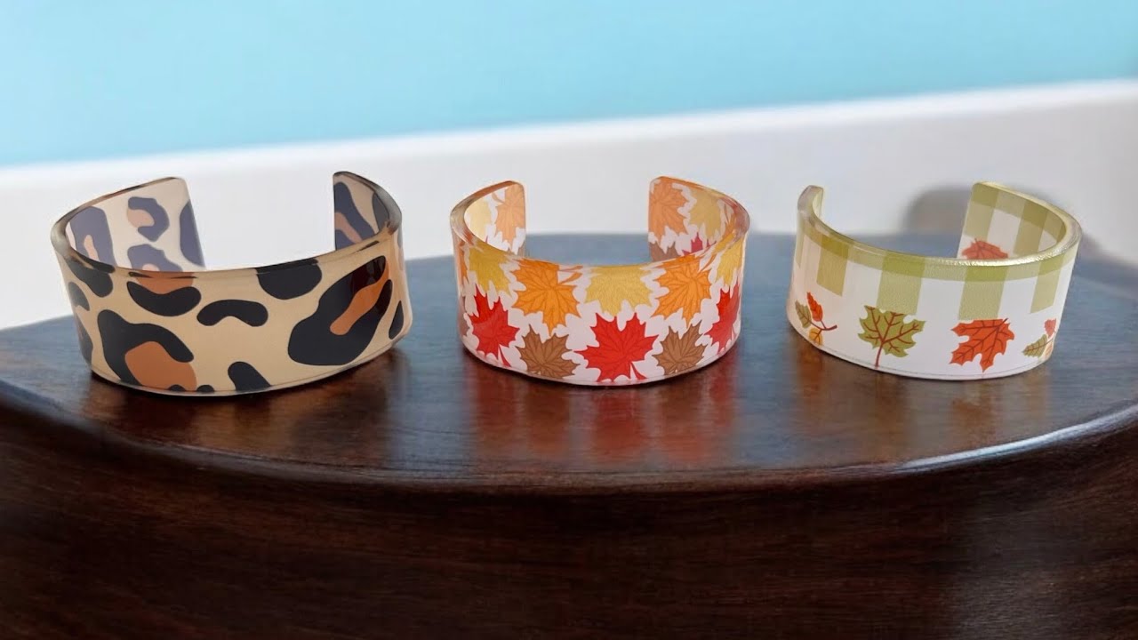 Sublimation acrylic cuff bracelet how to video
