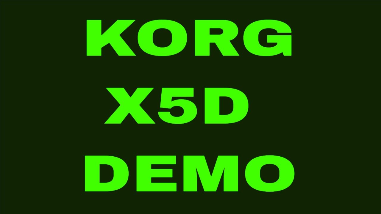 [SynthTraveler] 21. KORG X5D (1994) DEMO