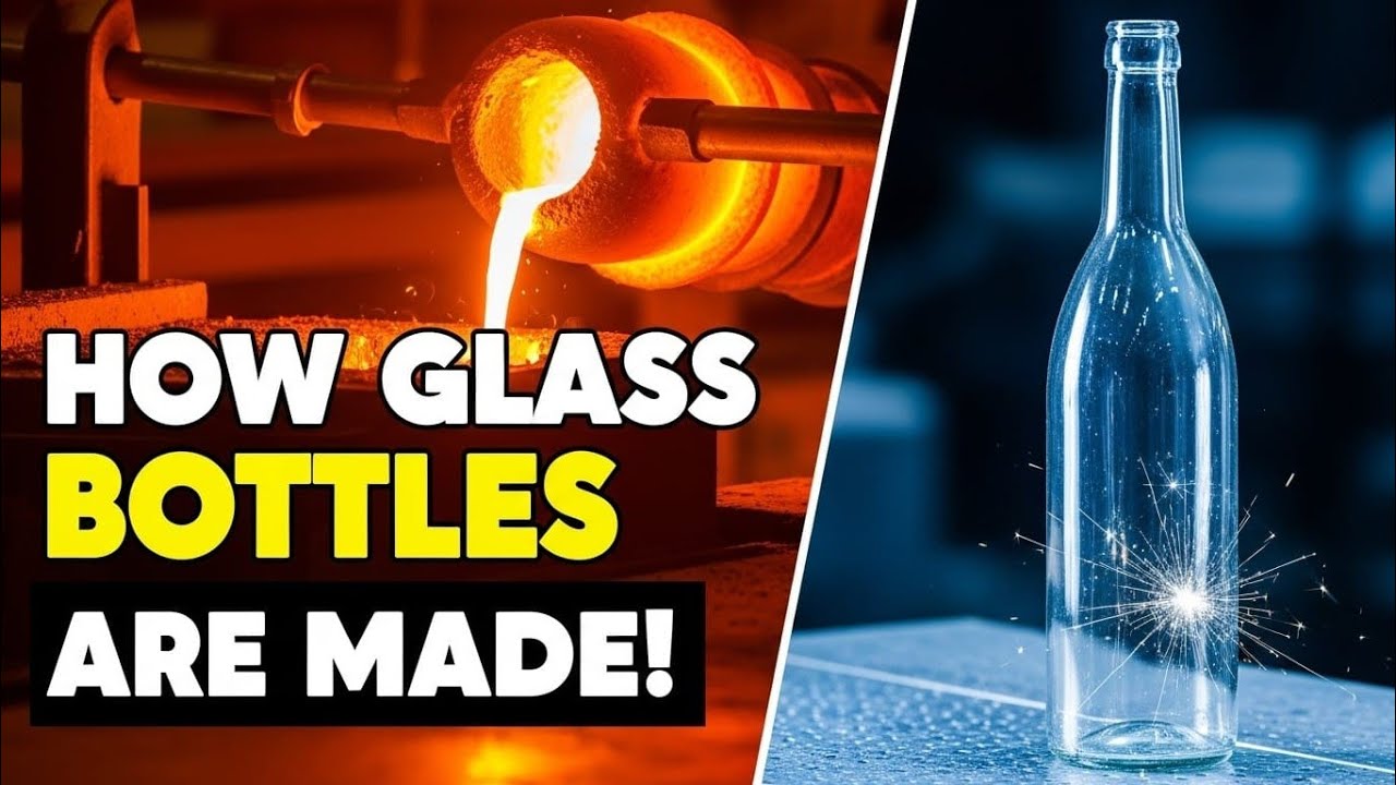 How Glass Bottles Are Made: Step by Step!#GlassManufacturing #IndustrialProcess #HowItsMade