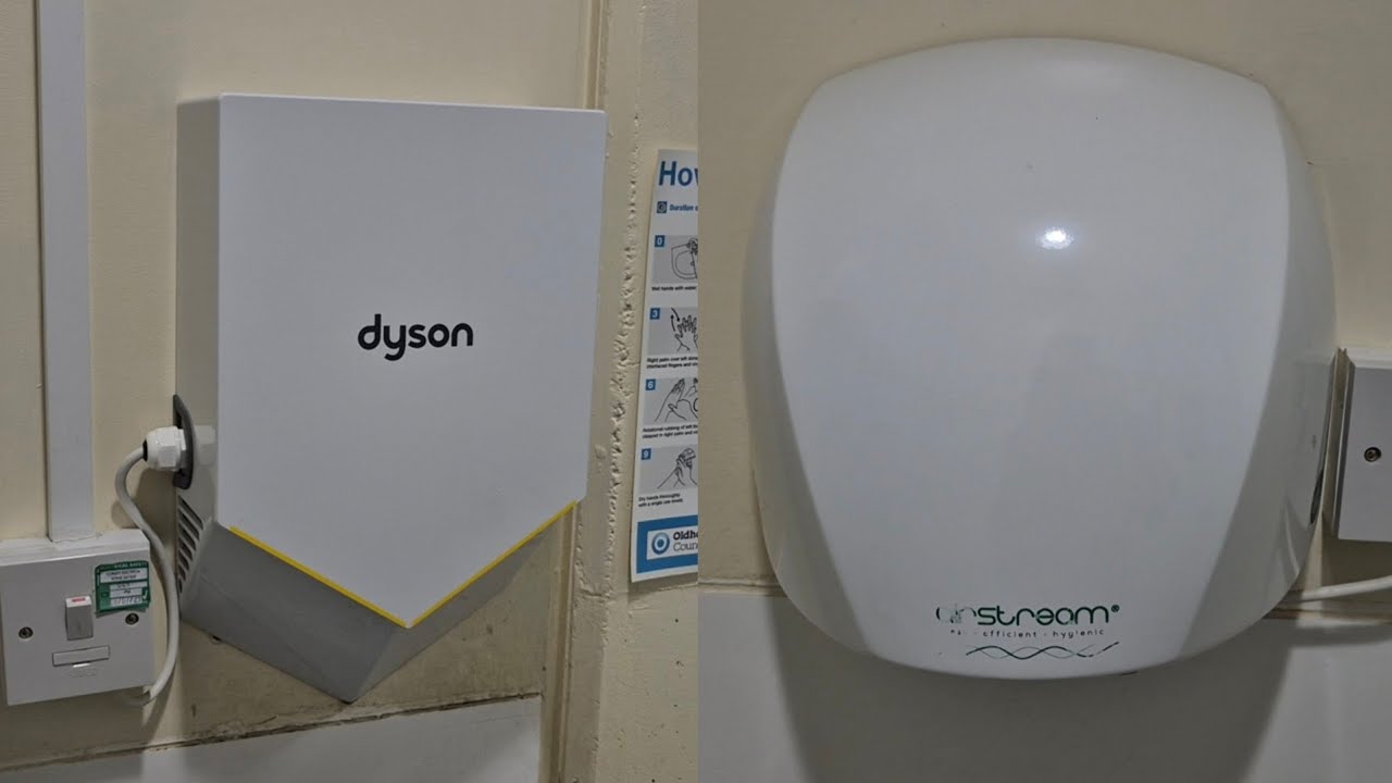 Hand Dryer Faceoff: Dyson Airblade HU02 vs World Dryer (PHS) Airstream P48!