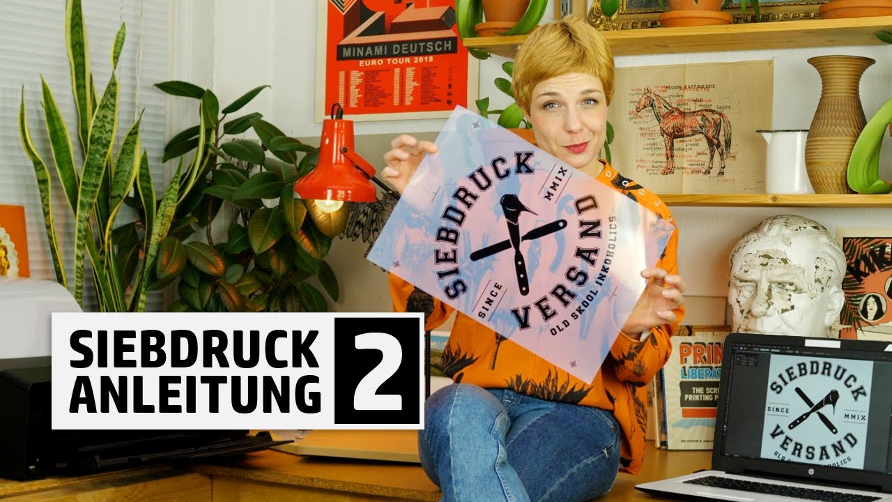 Siebdruck Anleitung Teil 2 - Grafik vorbereiten / Film drucken | Siebdruck selber machen
