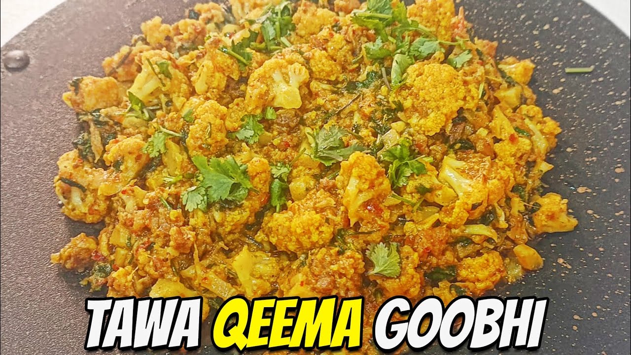 TAWA QEEMA GOOBHI RECIPE | BY COOKING WITH LUBNA