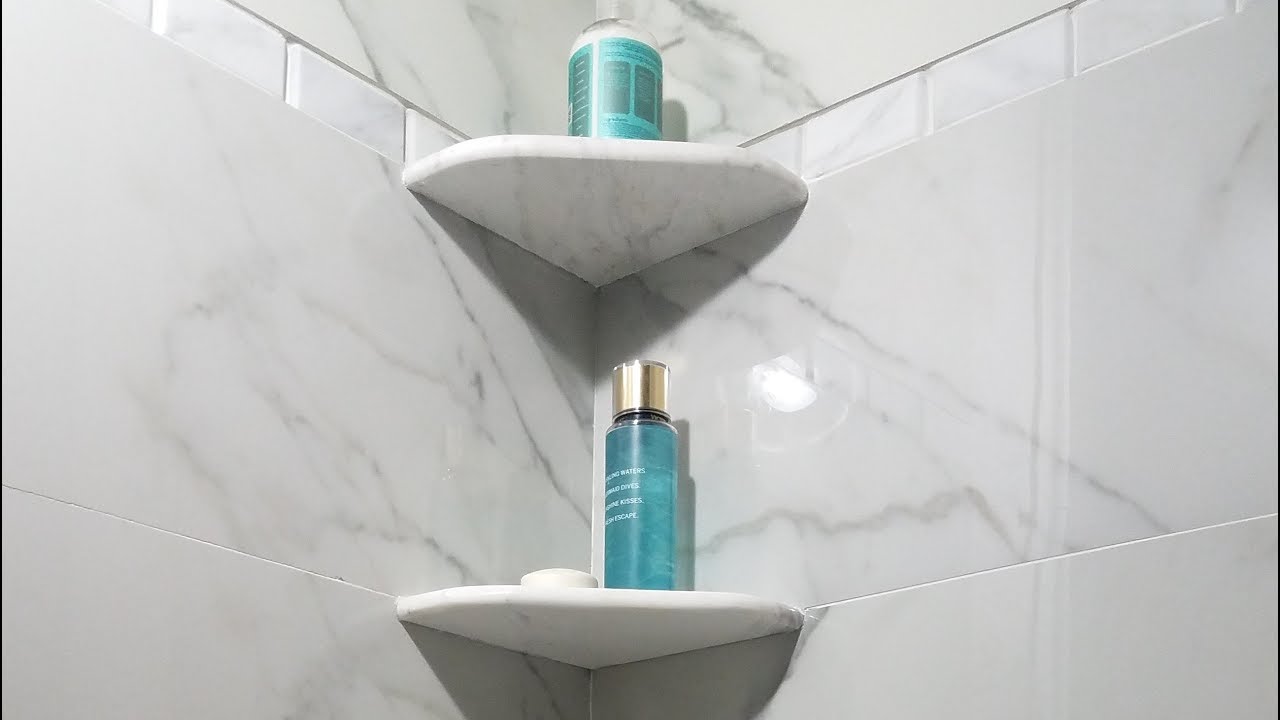 DIY Easy & Strong Installation of Shower Corner Shelf. EZ-Mount
