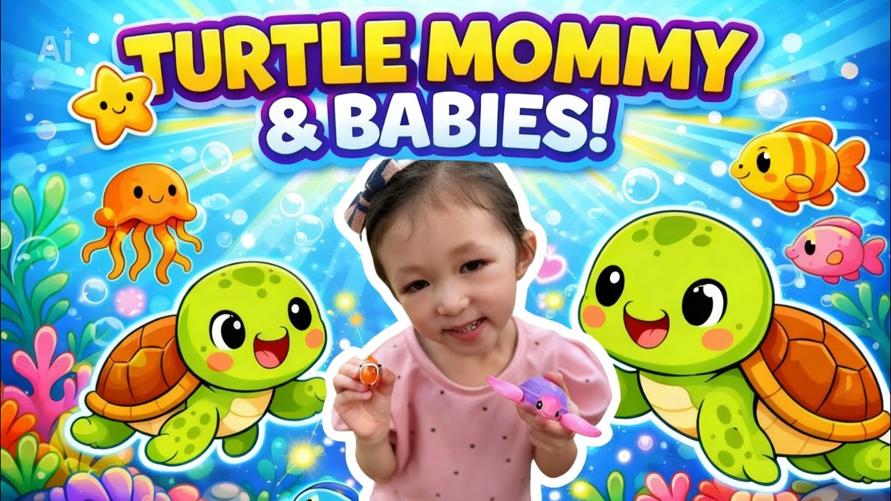 Pet Alive Mommy Turtle & Babies 🐢🐠 | Under the Sea for Kids | #toys