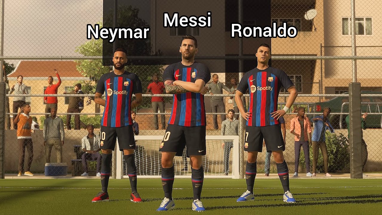 FIFA 23 VOLTA - Messi Ronaldo Neymar vs Haaland Foden Rodri - VOLTA 3v3
