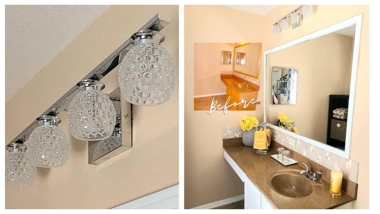 Master Bathroom Vanity Refresh (Zero Cost) with YitaHome  | Vanity Light Fixture