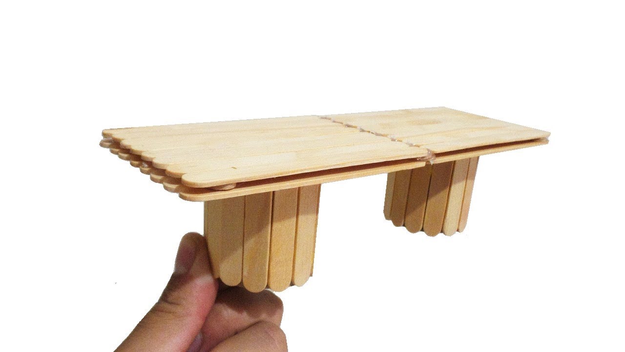 Como Fazer Mesa com Palitos de Picolé