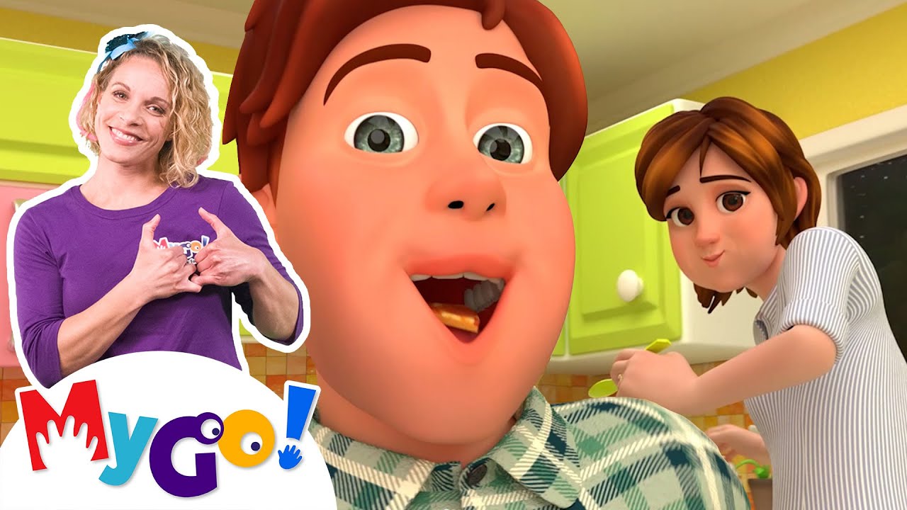 Johny Johny Yes Papa! | MyGo! Sign Language For Kids | CoComelon - Nursery Rhymes | ASL