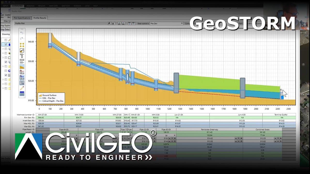 Plotting Pipe Profiles in GeoSTORM | CivilGEO