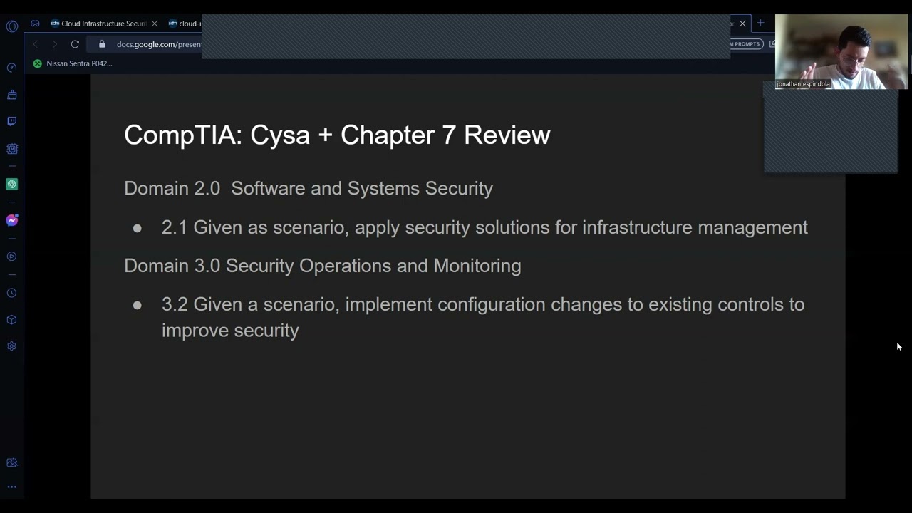 CompTIA CYSA + : Chapter 7 Recap and Review