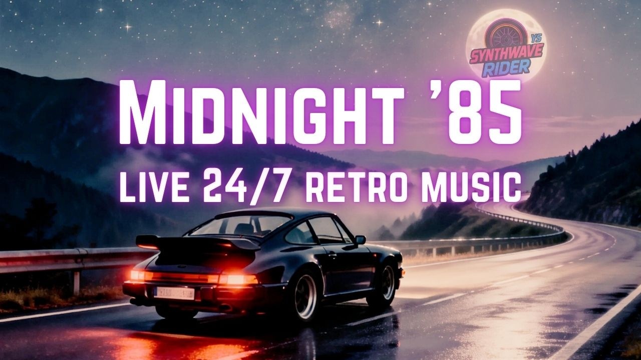 1985 Midnight Radio — Live 24/7 Synthwave Rider FM | Emotional Synthwave & Retrowave