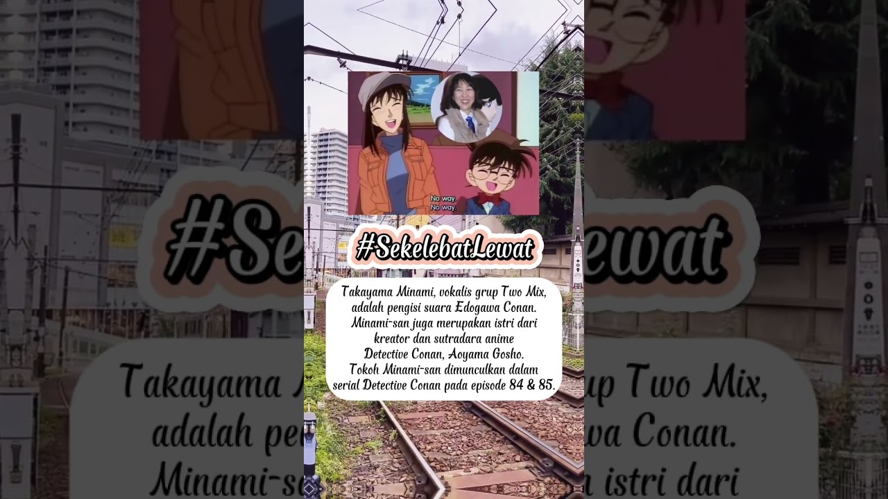 Takayama Minami #anime  #detectiveconan #edogawaconan #shinichikudo #faktamenarik #sekelebatlewat