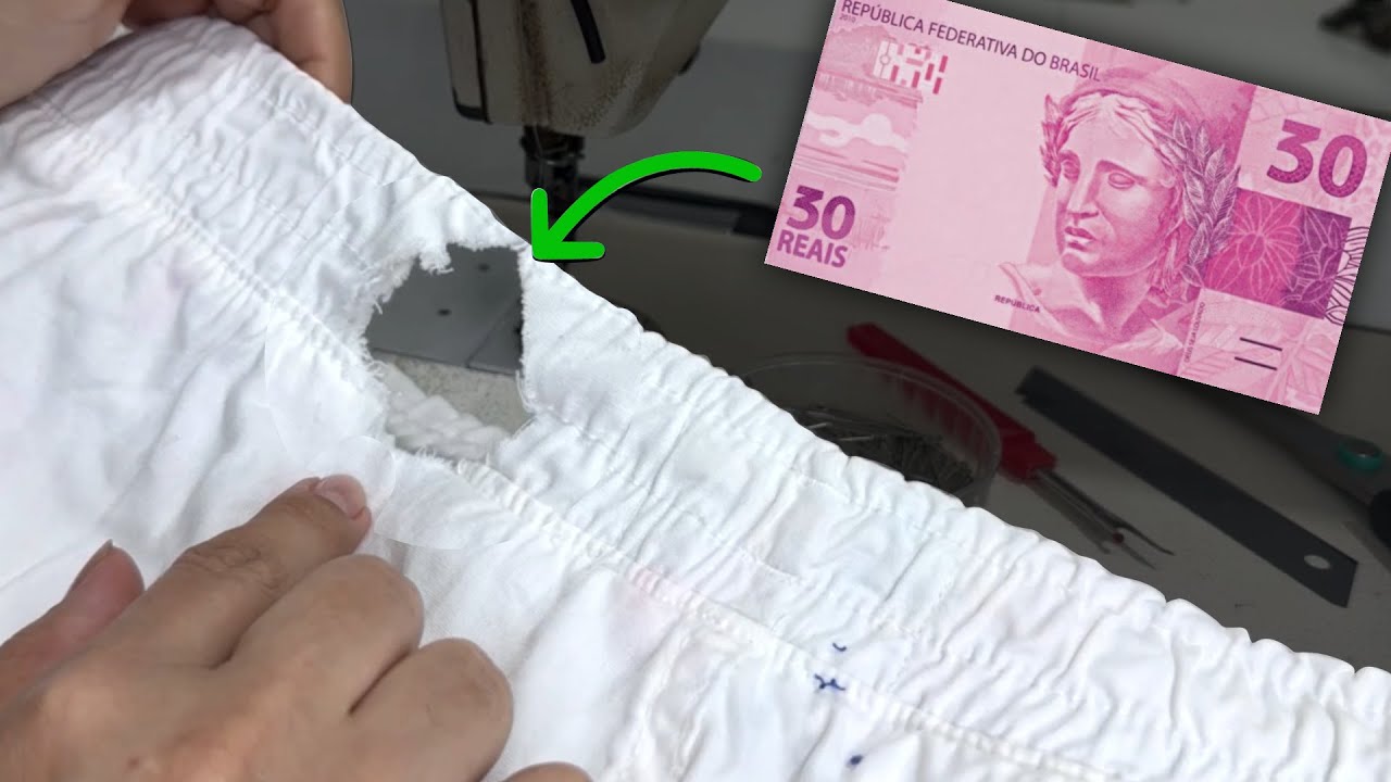 Aprenda Consertar um Furo/Rasgo em Roupa [PASSO A PASSO] ✂️