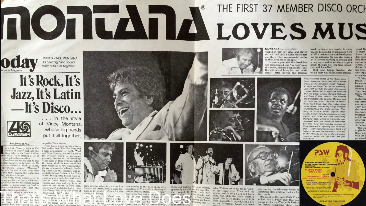 That's What Love Does - Vincent Montana, Jr  - Feat  William 'Smoke' Howard