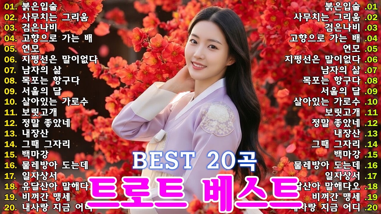 차 안에서 듣는 트로트 | 드라이브 음악💖하루 종일 듣기 좋은 노래 모음🎶흘러간 옛노래 뽕짝 메들리 가사 포함,추억의 트로트 명곡 모음💿 잊을 수 없는 그 시절의 감성