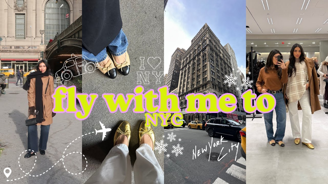 NYC IN DECEMBER IS A MUST !! ❄️ (travel day, surprising my sister, streets of NYC)