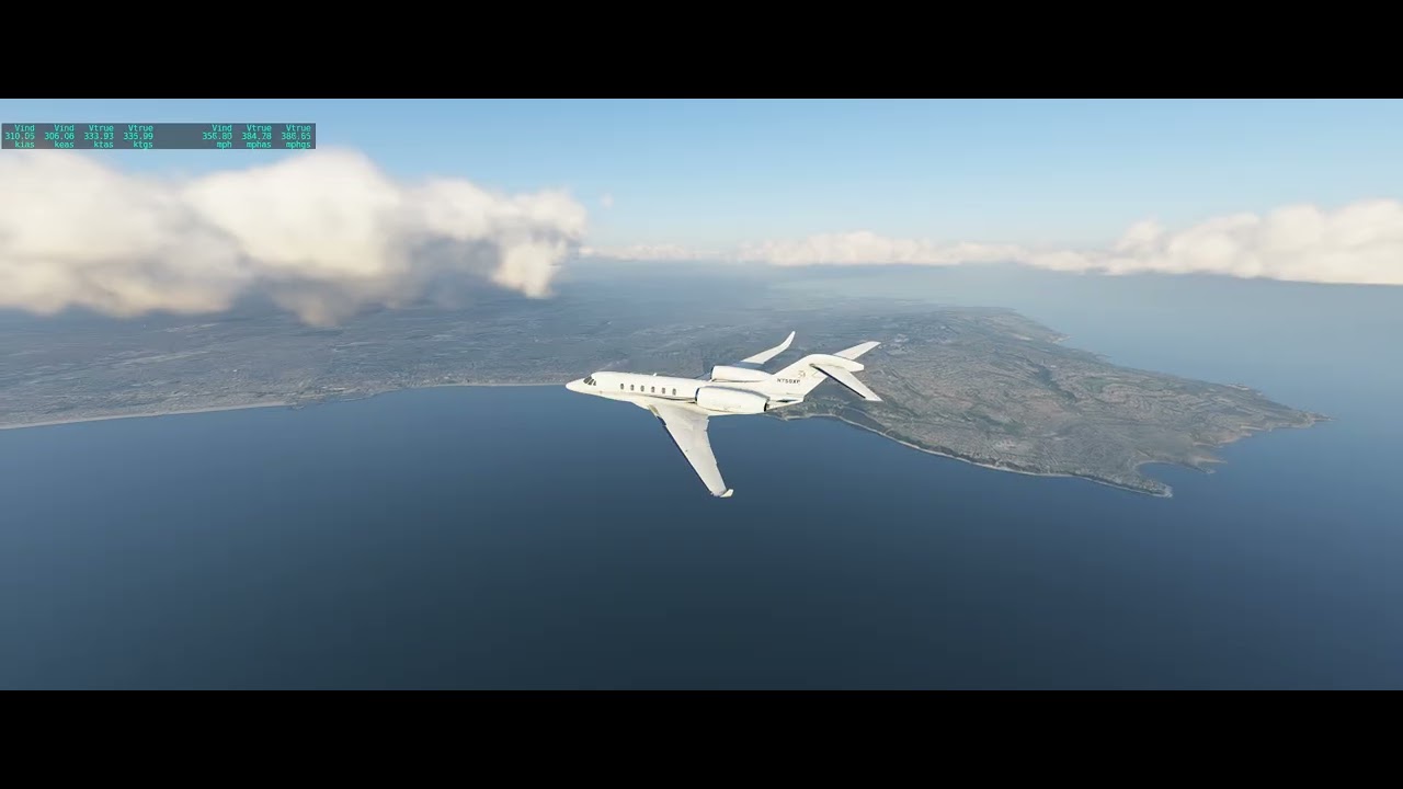 X Plane 12 long beack to lax citation