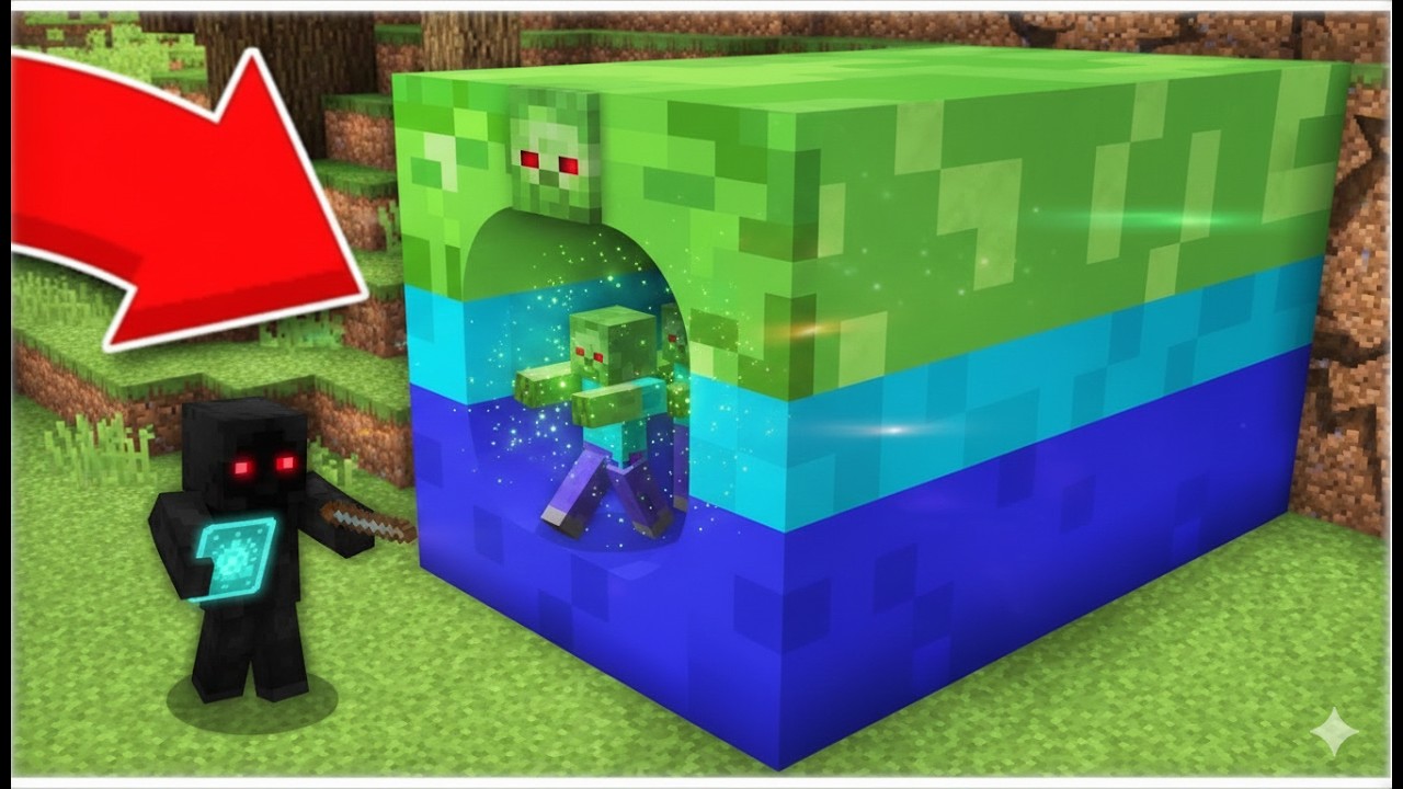 😱 ZOMBI TONELI OXIRIDA NMA BOR | MINECRAFT UZBEK TILIDA