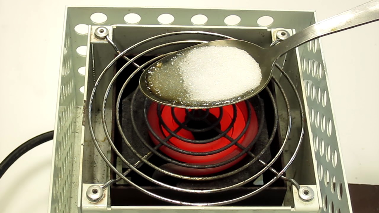 Fusion et dissolution du sucre en poudre