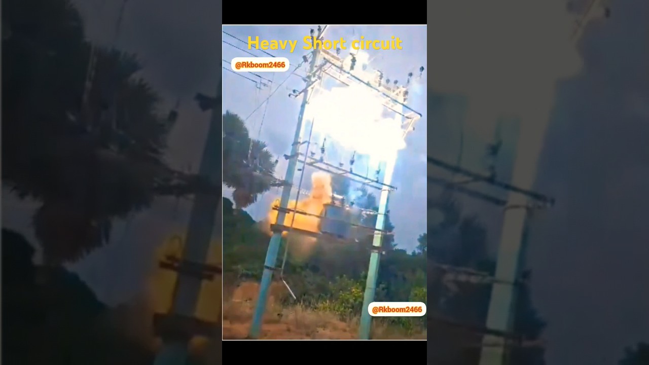Transformer short circuit | Do work saftey #electrical #electrician #transformers