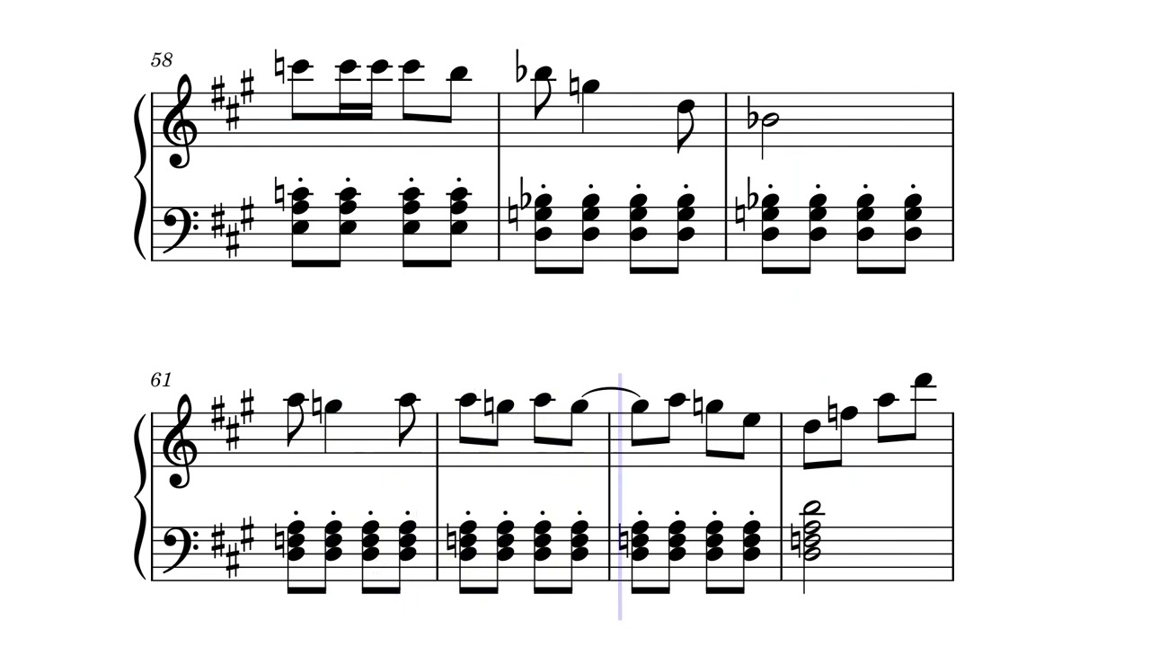 This Town Ain't Big Enough For Both Of Us – Piano arrangement