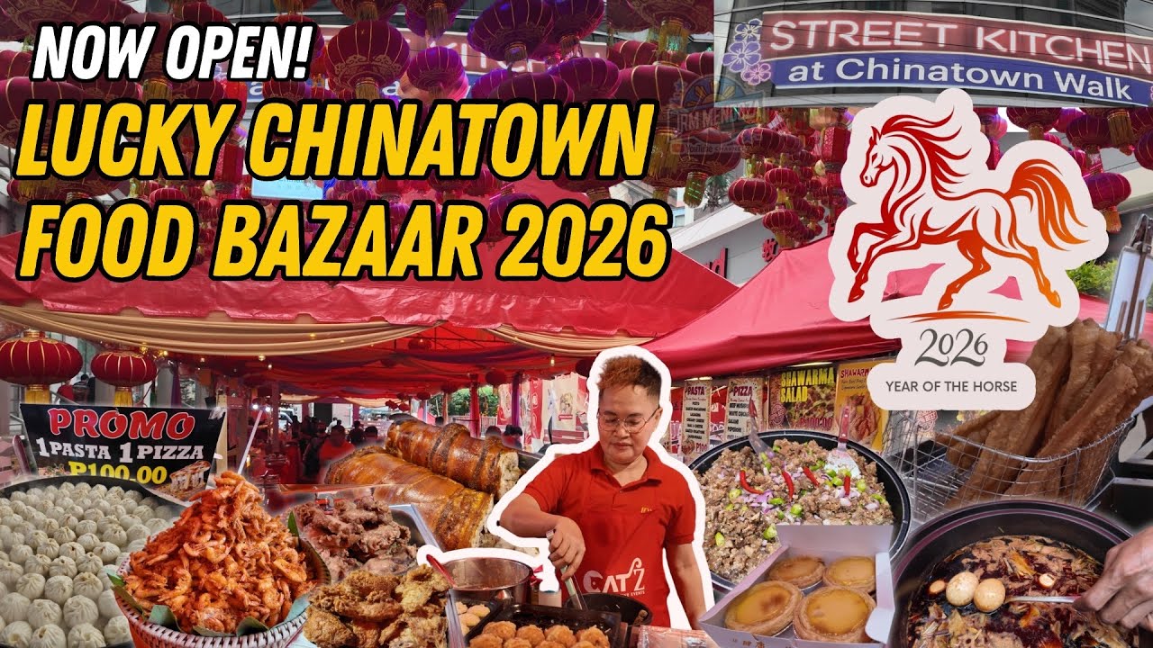 [4K] LUCKY CHINATOWN FOOD BAZAAR 2026 | NOW OPEN Philippines Street Food Tour! Affordable Food Trip