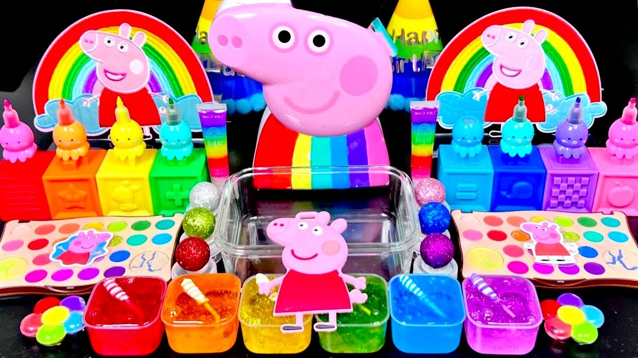 [ASMR] My Best PeppaPig Slime Videos Collection. Most Satisfying Slime 페파피그 슬라임모음집 (889)
