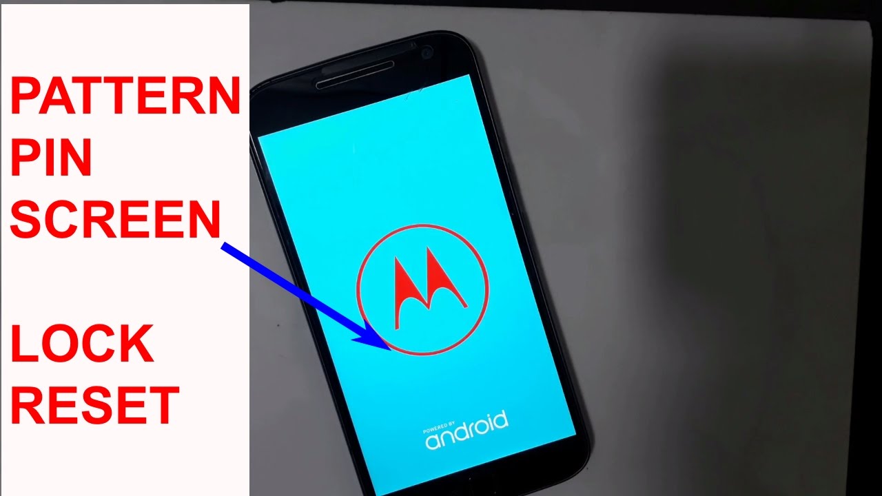 Блокировка графическим ключом и сброс PIN-кода на Moto G4 Plus