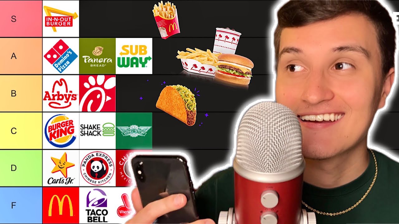 ASMR Fast Food Tier List (whisper ramble)