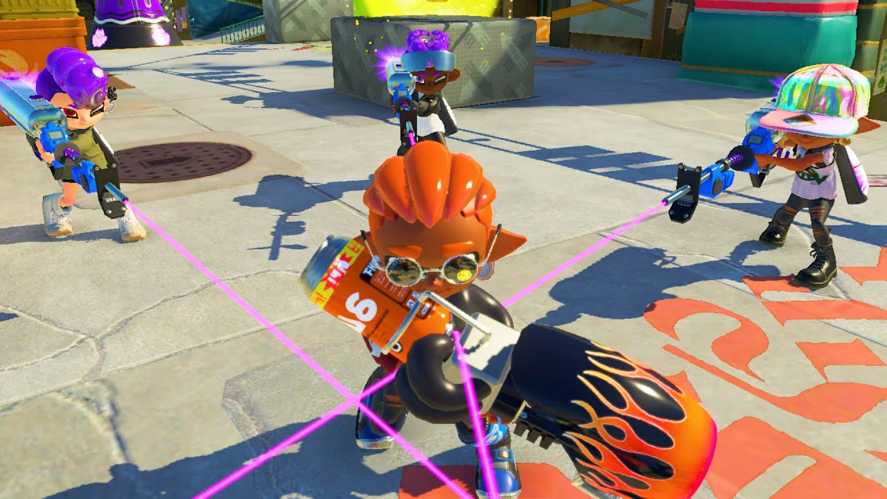 Быть преследуемым E-Liters в Splatoon 3