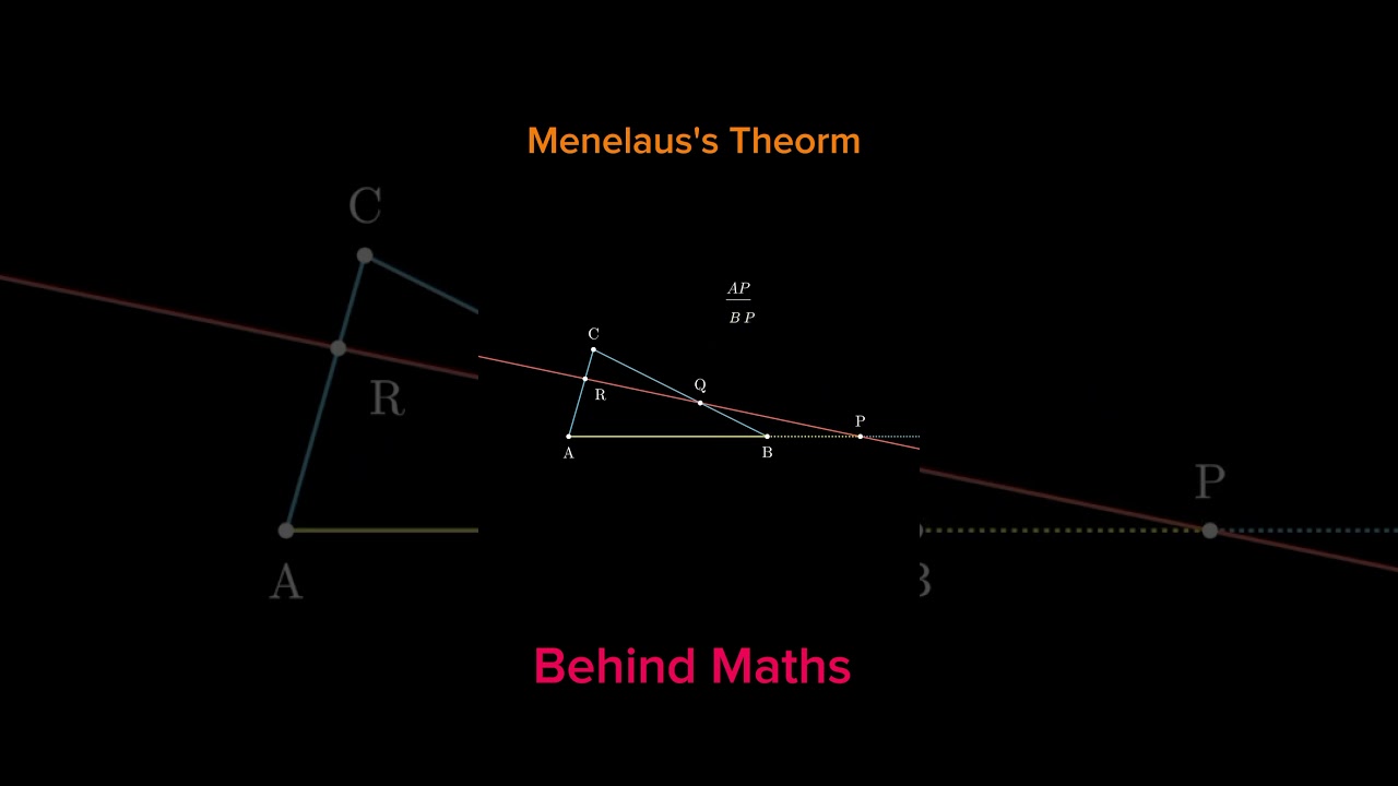 Menelaus's Theorm 🥵 #shorts  #maths