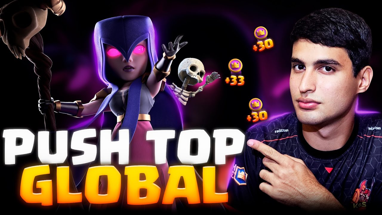 JOGANDO NO ÚLTIMO DIA DE TEMPORADA EM  BUSCA DO TOP 50 GLOBAL NO CLASH ROYALE!