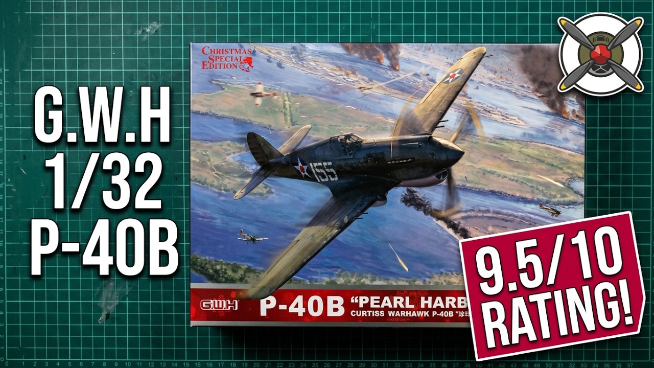 Обзор G.W.H P-40B в коробке в масштабе 1/32! Если увидите этот набор, берите!