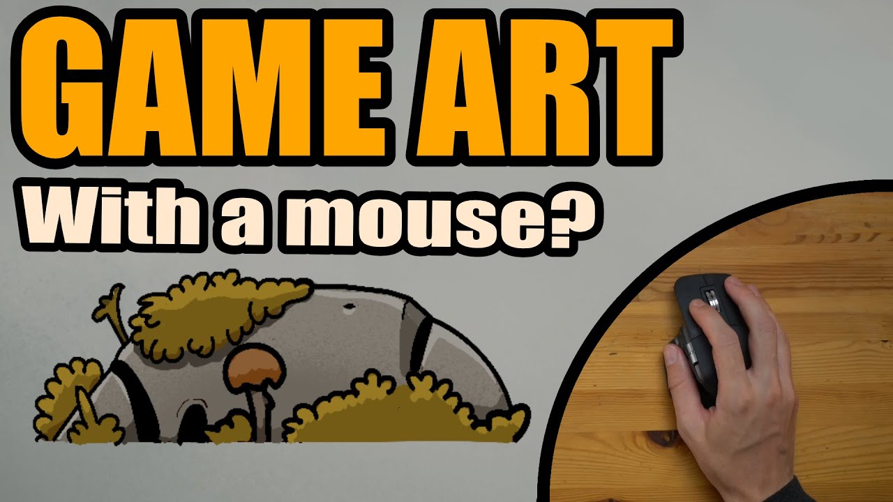 can you draw game art with a mouse