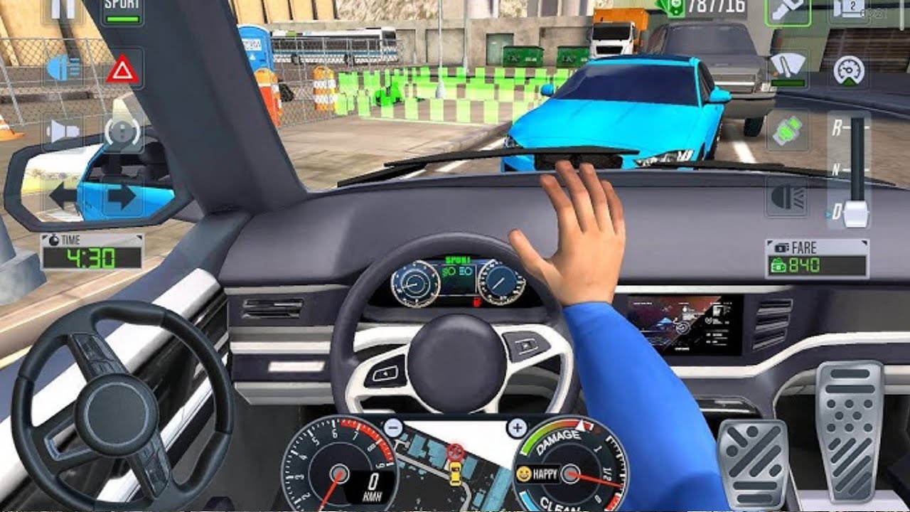 Real Passenger Taxi Driving Simulator ( 5 )  | City Taxi Gameplay | Extreme Drive Zone