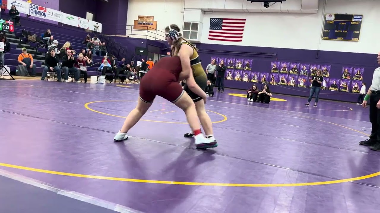 2-20-26 Girls Sectionals, Ladysmith. Bella match 3
