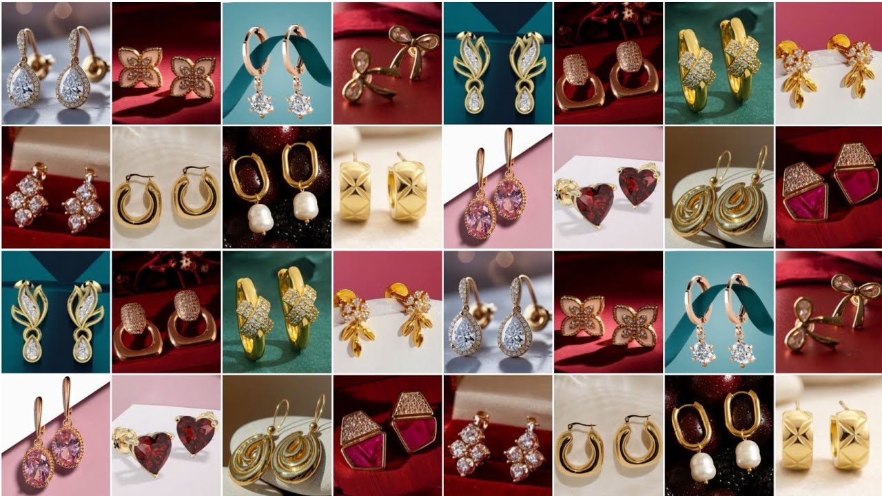 Daily wear Gold Stud Earrings Designs for Ladies ||Simple Gold Stud Earrings Designs 2026