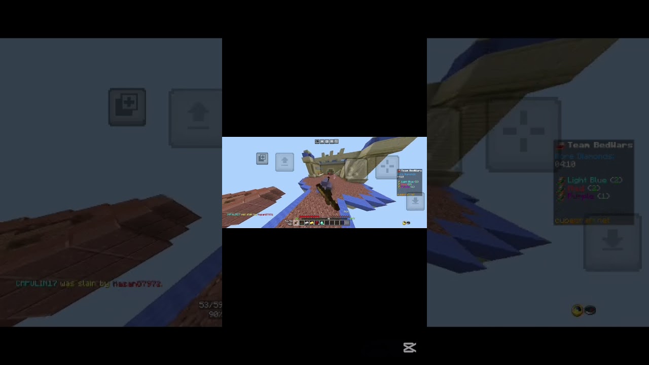playing bedwaes with my duo #minecraft #bedwars
