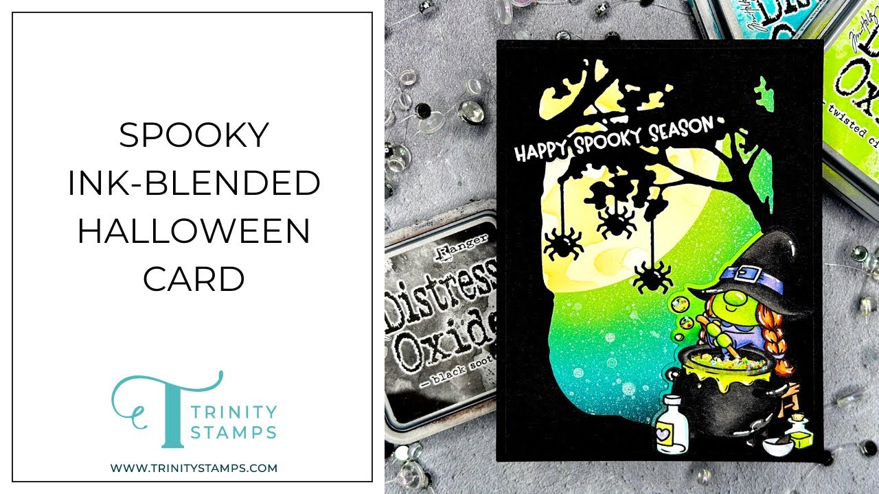 Spooky Ink-Blended Halloween Card with Jess
