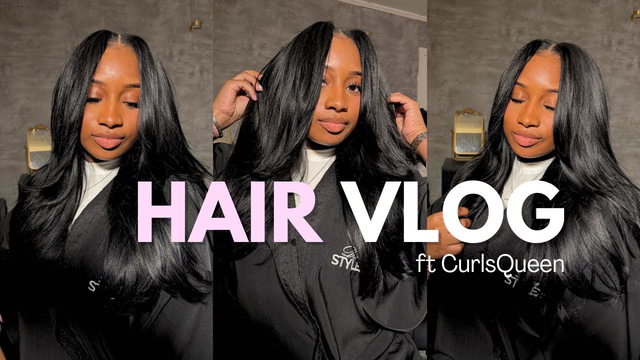 Видеоблог о прическах | с участием наращивания волос CurlsQueen Straight Light Yaki Extensions