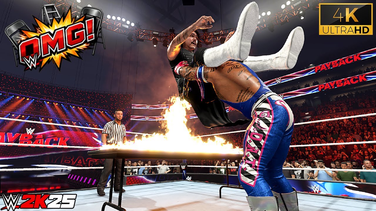 WWE 2K25 - Rey Mysterio Vs Dominik Mysterio | Extreme Rules Match | 4K